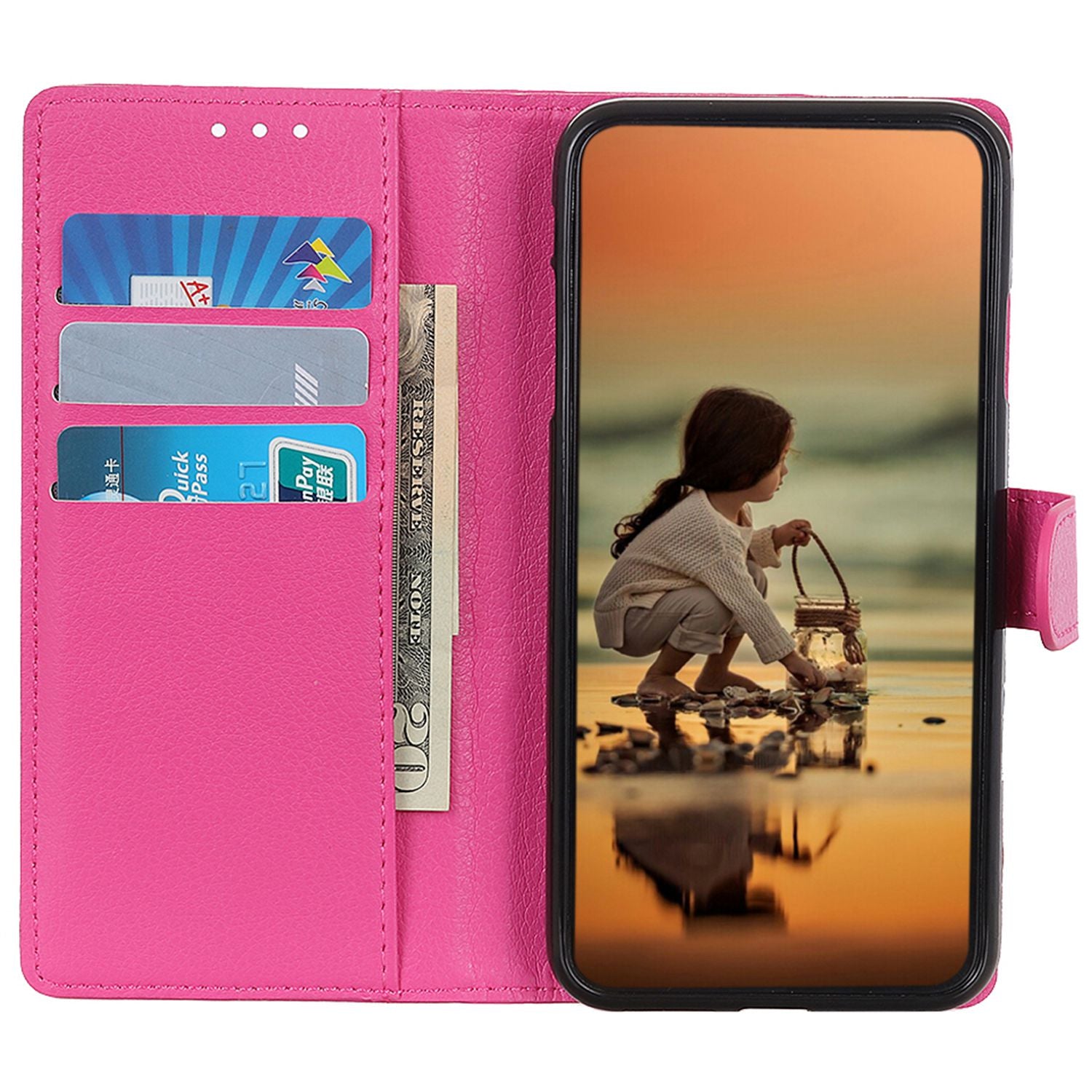 For Samsung Galaxy A05s 4G Case PU Leather Wallet Stand Litchi Texture Phone Cover For Samsung Galaxy A05s 4G Case PU Leather Wallet Stand Litchi Texture Phone Cover